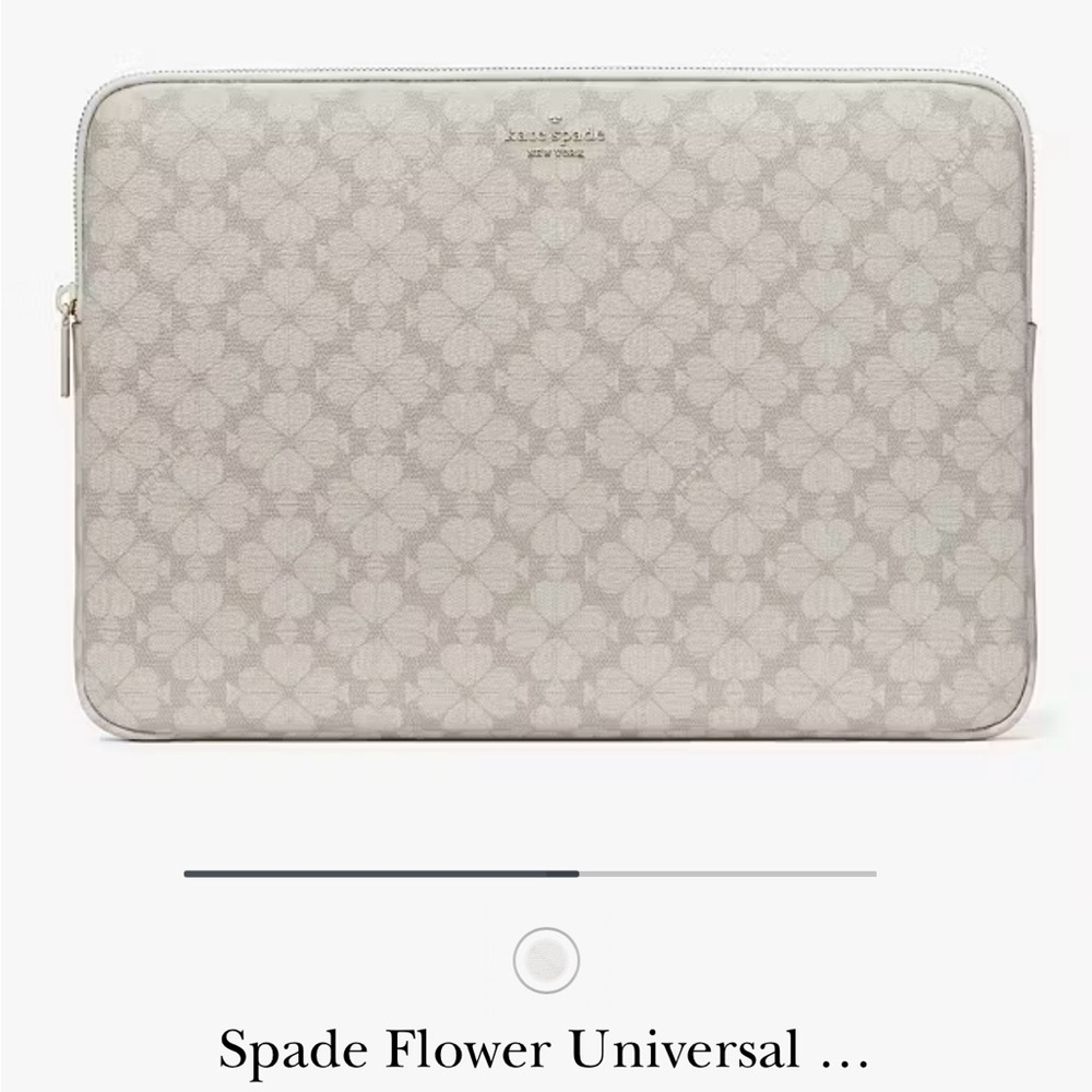 Kate Spade Cream Floral Laptop Sleeve